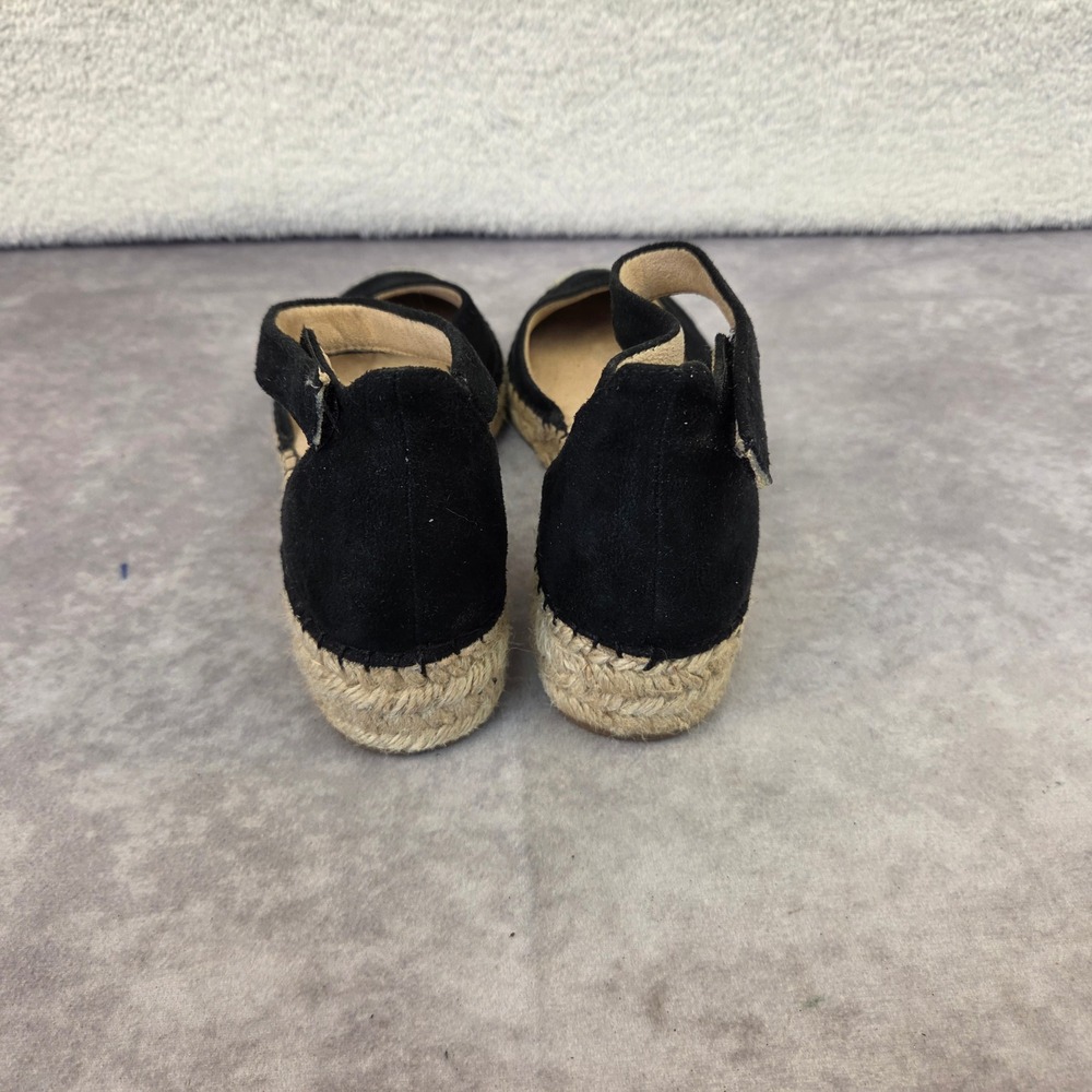 Soul Naturalizer Womens Black Espadrille Ankle Strap Flats Size 8M S1842 - Picture 4 of 8